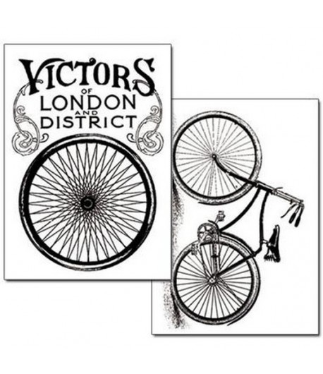 2 PAPIERS TRANSFERT VELOS DFTR048