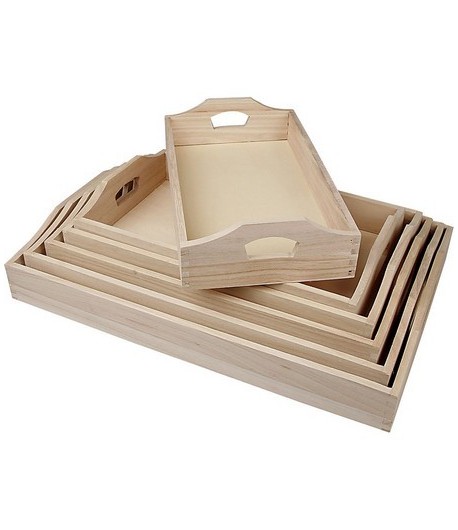 PLATEAU EN BOIS 32X19X5CM