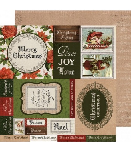 PAPIER KC LETTERS TO SANTA 30.5 X 30.5 CM - 2395