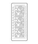 STICKERS DECORS NOEL ARGENT