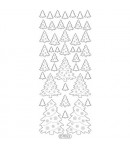 STICKERS SAPINS OR PAILLETE