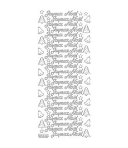 STICKERS JOYEUX NOEL - ARGENT