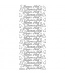 STICKERS JOYEUX NOEL - ARGENT