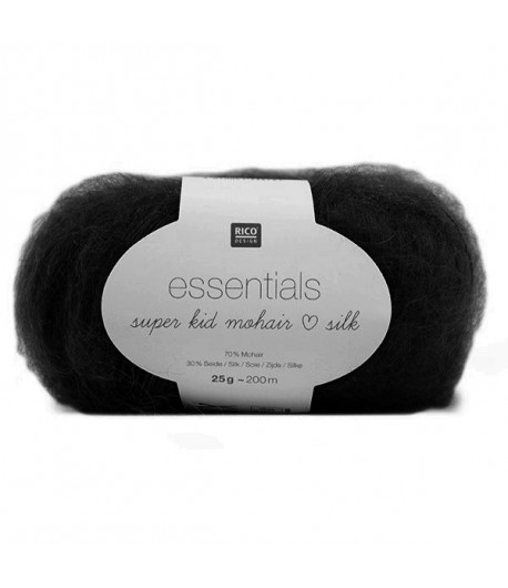 LAINE SUPER KID MOHAIR SILK NOIR (007)
