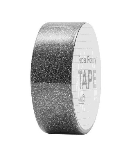 MASKING TAPE NOIR PAILLETE X5M