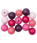 BOULES EN BOIS CANDY X15