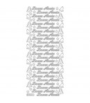 STICKERS BONNE ANNEE ARGENT