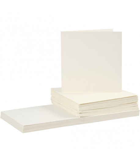 50 CARTES + ENVELOPPES - CREME