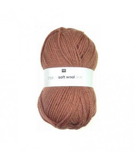 LAINE SOFT WOOL ARAN VIEUX ROSE (008)