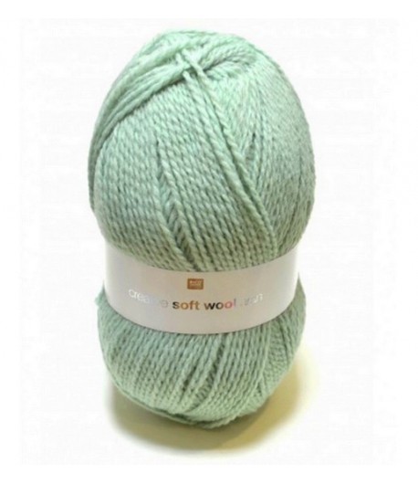LAINE SOFT WOOL ARAN MENTHE (014)