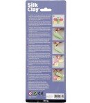 PATE A MODELER SILK CLAY X 3 - VERT/JAUNE/ROSE NEON