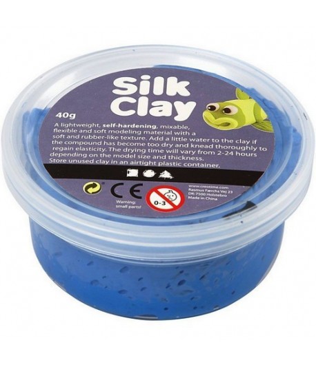 PATE A MODELER SILK CLAY BLEU FONCÉ - 40 G