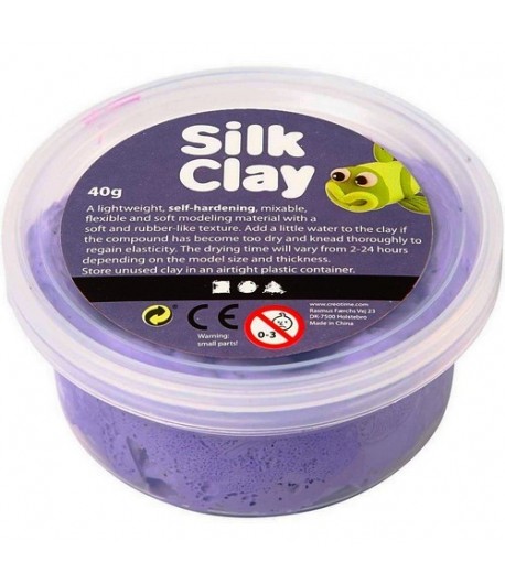 PATE A MODELER SILK CLAY MAUVE - 40 G