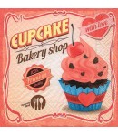 SERVIETTE COCKTAIL CUPCAKE WITH LOVE