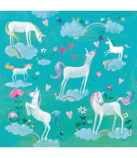 SERVIETTE LES LICORNES