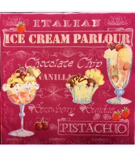 SERVIETTE DELICES GLACES