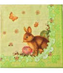 SERVIETTE LAPIN ET OEUFS
