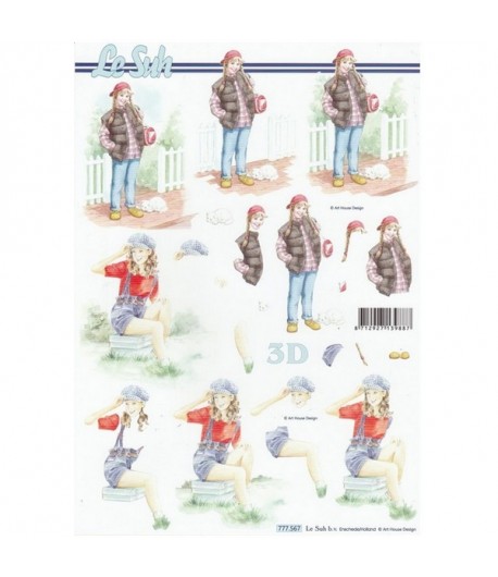 FEUILLE 3D ENFANTS 777.567