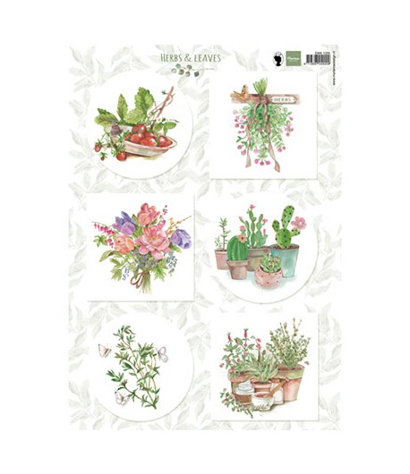 FEUILLE DECOUPAGE MARIANNE DESIGN - EWK1255