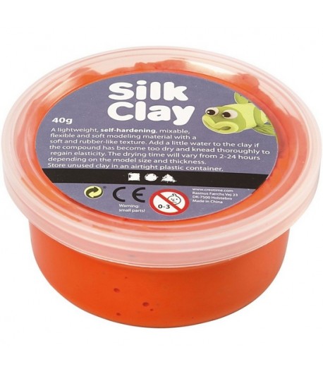 PATE A MODELER SILK CLAY ORANGE - 40 G