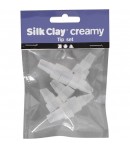 EMBOUTS POUR PATE A MODELER SILK CLAY CREAMY X 8