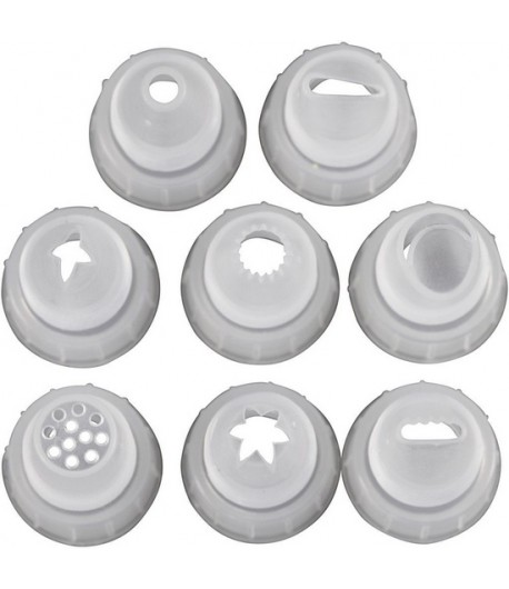 EMBOUTS POUR PATE A MODELER SILK CLAY CREAMY X 8