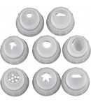 EMBOUTS POUR PATE A MODELER SILK CLAY CREAMY X 8