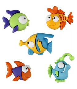 BOUTONS POISSONS X 5
