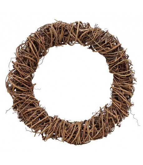 COURONNE MARRON 25 CM