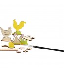 KIT MINIATURES BOIS POULES