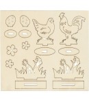 KIT MINIATURES BOIS POULES