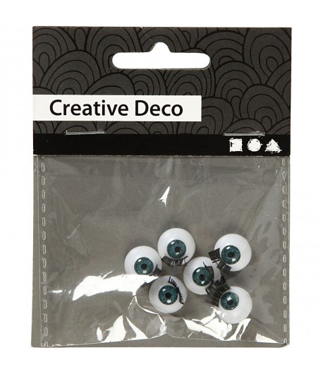 6 YEUX AVEC CILS 12MM