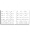 STICKERS MERCI ET MENU BLANC