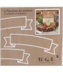 STICKERS BANNIERES OR