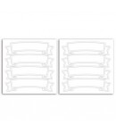 STICKERS BANNIERES OR