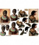 FEUILLE 3D FEMMES AFRICAINES