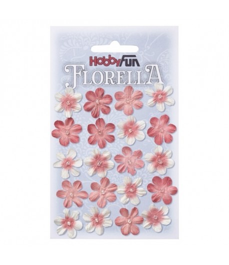 FLEURS TONS ROSES 2CM X20