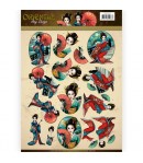 FEUILLE 3D ANIMAUX AMY DESIGN ORIENTAL