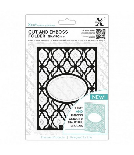PLAQUE DE GAUFRAGE + DIE XCUT DIAMOND LATTICE