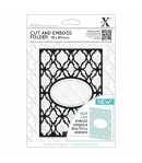 PLAQUE DE GAUFRAGE + DIE XCUT DIAMOND LATTICE