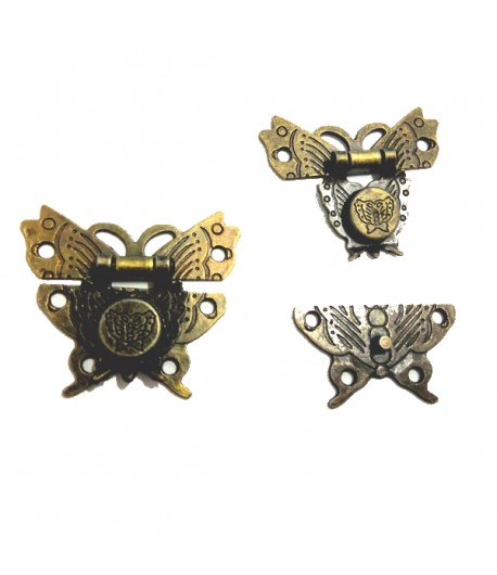 FERMETURE EN METAL PAPILLON - BRONZE