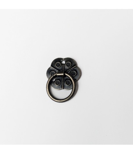 POIGNÉE ROND FESTONNÉ  2.8 CM - BRONZE