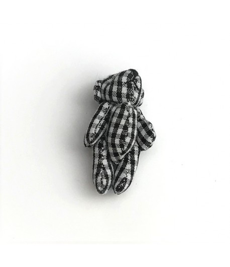 MINI-OURSON VICHY NOIR ET BLANC