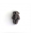 MINI-OURSON VICHY MARRON ET BLANC