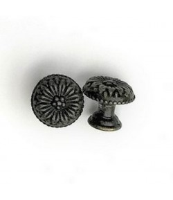 POIGNEE RONDE FLEUR 1.5 CM - BRONZE