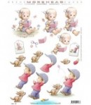 FEUILLE 3D FILLETTE LECTURE MH11052136