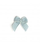 NOEUD VICHY CREME ET BLEU