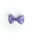 NOEUD RAYÉ BLANC ET LILAS