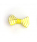 NOEUD RAYÉ BLANC ET JAUNE