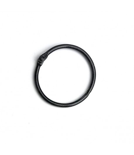ANNEAU EN METAL NOIR - 3.8 CM
